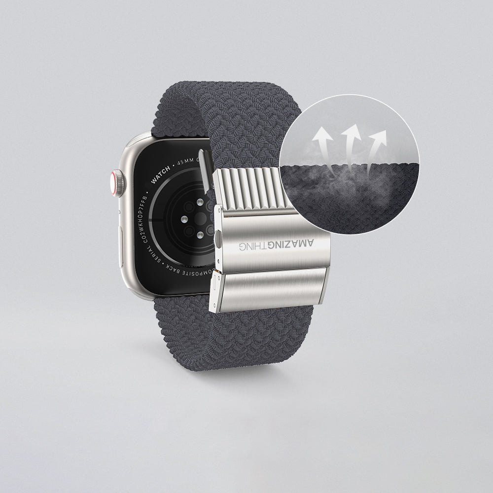 Amazingthing Titan Weave 2 Apple Watch 45mm Sport Örgü Kordon - 8 Amazingthing Titan Weave 2 Apple Watch 45mm Sport Örgü Kordon - 8